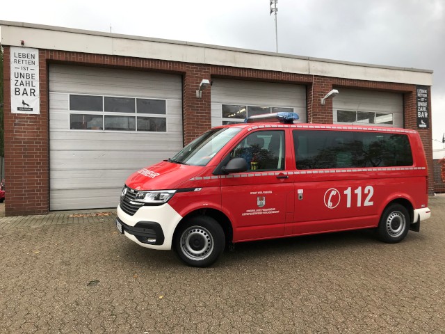 Der Kommandowagen der FF Heiligendorf am Tag nach der Abholung, Foto: Freiwillige Feuerwehr Heiligendorf