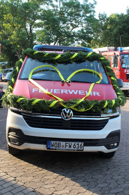 Der Kommandowagen der FF Heiligendorf bei der offiziellen Fahrzeugübergabe am 1. Juli 2022, Foto: Freiwillige Feuerwehr Heiligendorf