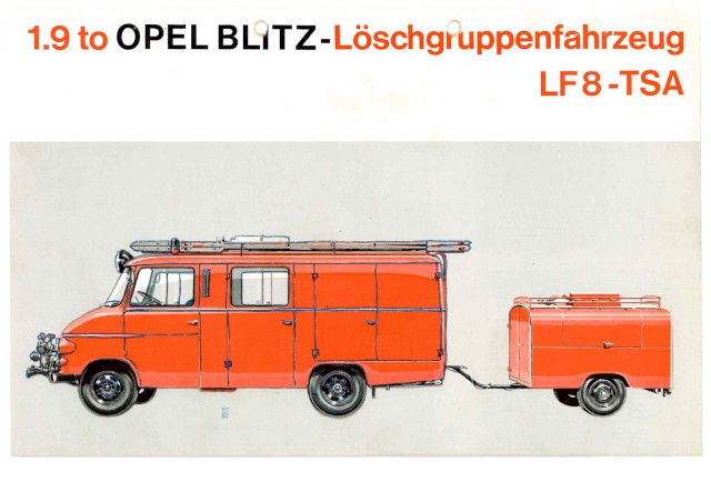 Ein Prospekt zum Opel Blitz Löschgruppenfahrzeug LF 8, Foto: Freiwillige Feuerwehr Heiligendorf