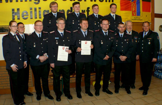 Geehrte und Beförderte, Foto: Freiwillige Feuerwehr Heiligendorf