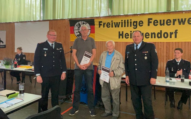 Ehrung für 40-jährige Mitgliedschaft, Foto: Freiwillige Feuerwehr Heiligendorf