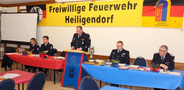 Begrüßung zur Mitgliederversammlung 2023, Foto: Freiwillige Feuerwehr Heiligendorf