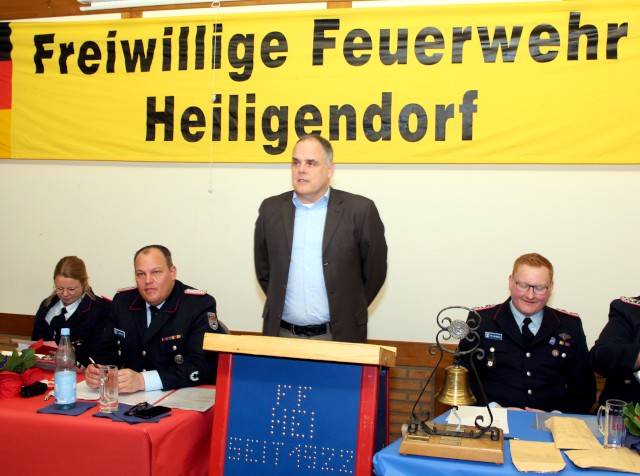 Grußwort des Ortsbürgermeisters Marco Meiners, Foto: Freiwillige Feuerwehr Heiligendorf