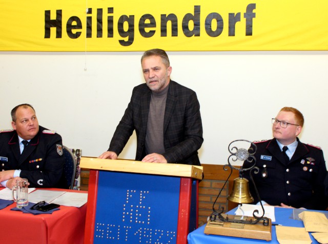 Grußwort des Vorsitzenden des Ausschusses für Bürgerdienste und Feuerwehr Andreas Klaffehn, Foto: Freiwillige Feuerwehr Heiligendorf