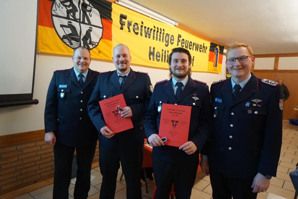 Jahreshauptversammlung: Beförderungen zum Oberfeuerwehrmann, Foto: Freiwillige Feuerwehr Heiligendorf
