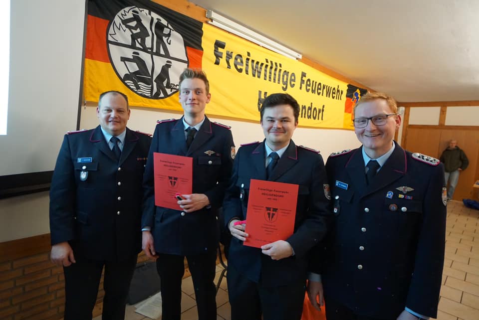 Jahreshauptversammlung: Beförderungen zum Hauptfeuerwehrmann, Foto: Freiwillige Feuerwehr Heiligendorf