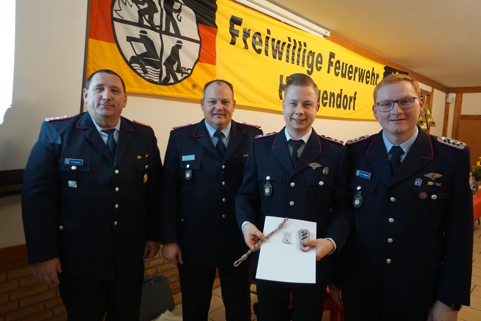 Jahreshauptversammlung: Beförderung zum Löschmeister, Foto: Freiwillige Feuerwehr Heiligendorf