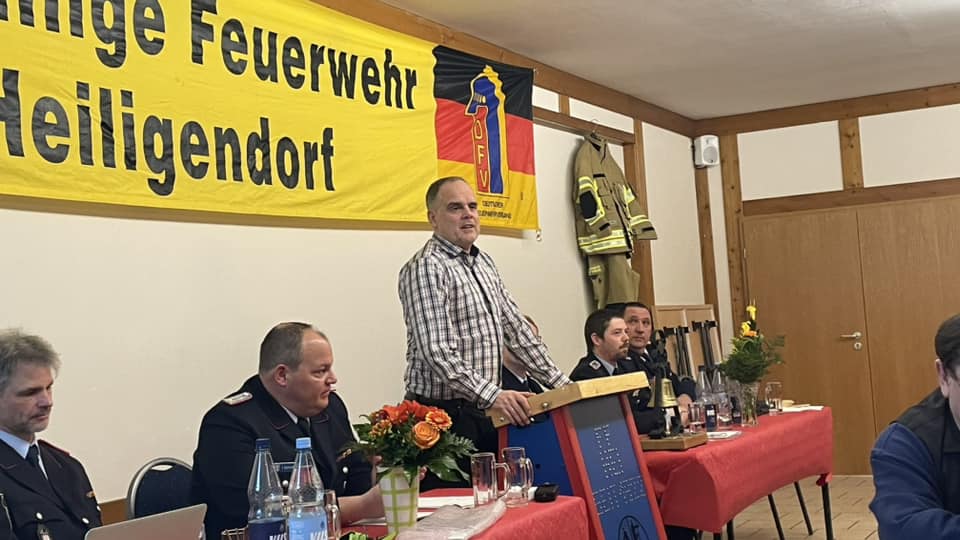 Jahreshauptversammlung: Grußworte des Ortsbürgermeisters, Foto: Freiwillige Feuerwehr Heiligendorf