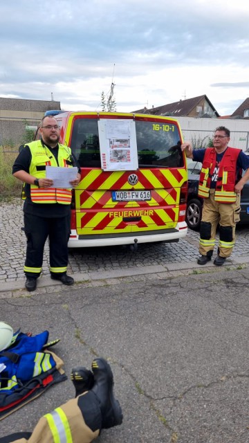 Löschzug Süd Übung im Schachtweg, Foto: Freiwillige Feuerwehr Heiligendorf / Freiwillige Feuerwehr Wolfsburg