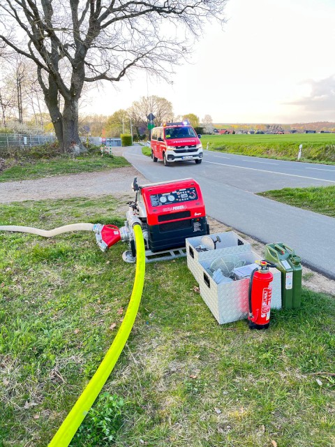 Bereitschaftsübung Fachzug Wasserförderung, Foto: Freiwillige Feuerwehr Heiligendorf
