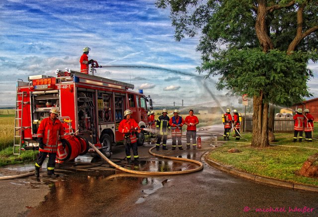 Die 2. Gruppe bei einem Gruppendienst im Jahr 2012, Foto: Freiwillige Feuerwehr Heiligendorf