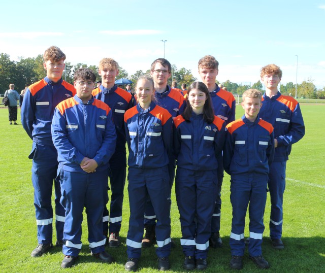 Die bei der Leistungsspangenabnahme erfolgreiche Gruppe der Jugendfeuerwehren Brackstedt und Heiligendorf, Foto: Freiwillige Feuerwehr Heiligendorf