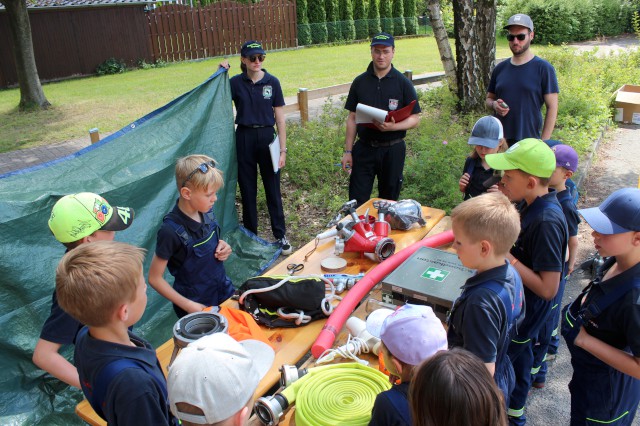 Das Merkspiel beim Orientierungsmarsch im Stadtzeltlager, Foto: Freiwillige Feuerwehr Heiligendorf