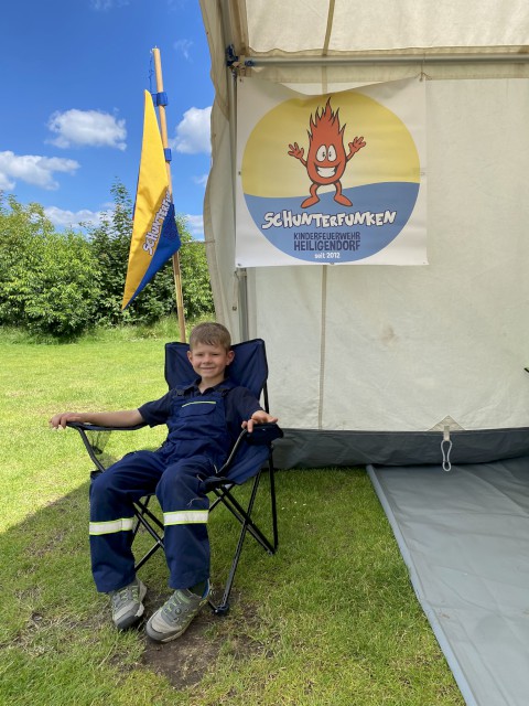 Dieser müde Krieger aber saß bereits im Chefsessel, Foto: Freiwillige Feuerwehr Heiligendorf