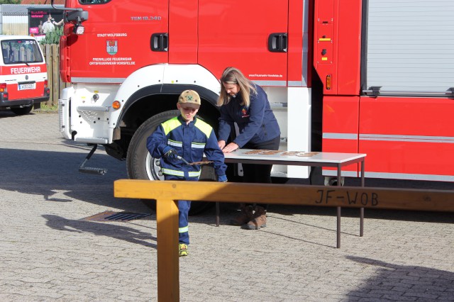 Unsere Kids bei der Brandfloh-Abnahme 2024 in Vorsfelde, Foto: Freiwillige Feuerwehr Heiligendorf