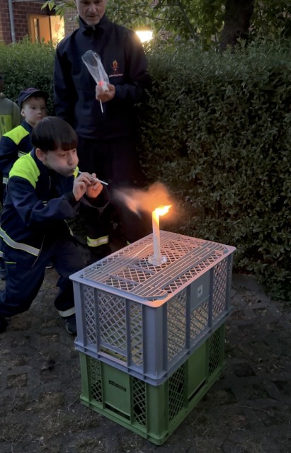 Feuer spucken, ..., Foto: Freiwillige Feuerwehr Heiligendorf