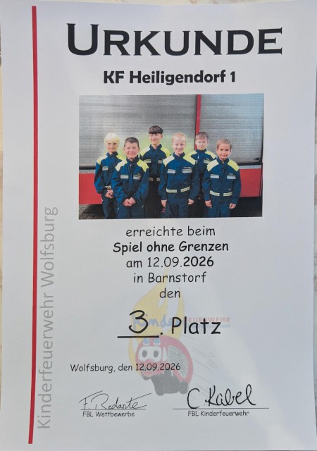 Plätze 3 und 7 bei den Spielen ohne Grenzen, Foto: Freiwillige Feuerwehr Heiligendorf