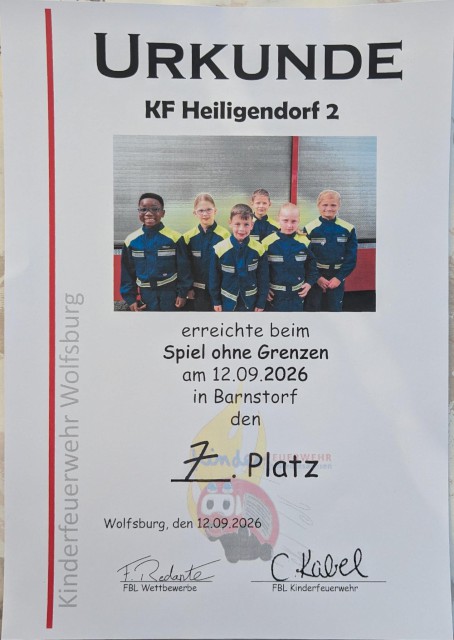Plätze 3 und 7 bei den Spielen ohne Grenzen, Foto: Freiwillige Feuerwehr Heiligendorf